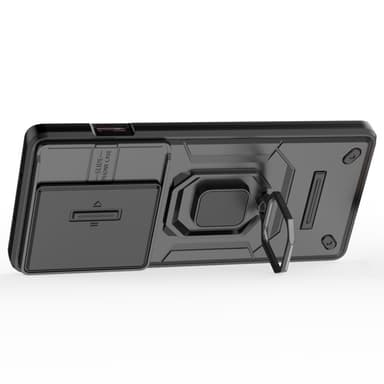 SKALO OnePlus 12R 5G Armor hybridi metallirengas kameran liukusäädin - Musta