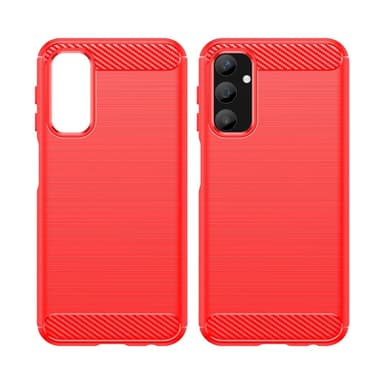 SKALO Samsung A25 5G Armor Carbon Iskunkestävä TPU suojakuori - Punainen