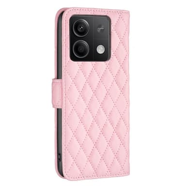 SKALO Xiaomi Redmi Note 13 4G BINFEN COLOR Tikattu Lompakko - Pinkki