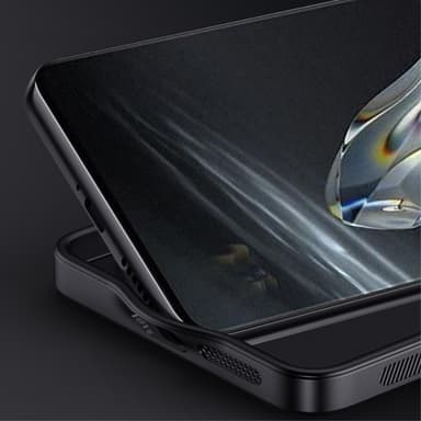 SKALO OnePlus 12 5G PU-nahka Hybridi Suojakuori - Harmaa