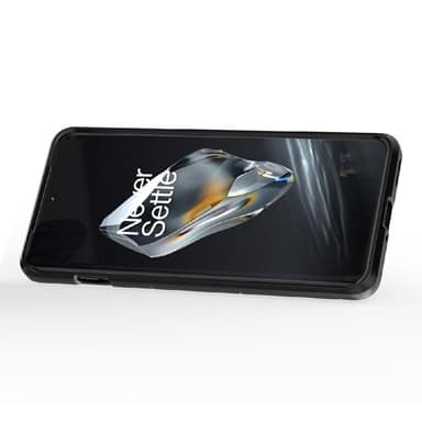SKALO OnePlus 12 5G Armor Hybridi metallirengas kuori - Musta