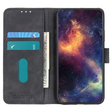 SKALO OnePlus 12 5G KHAZNEH Lompakkokotelo PU-nahasta - Musta