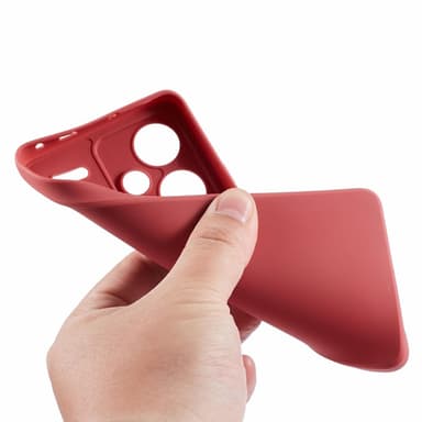 SKALO Xiaomi Redmi Note 13 Pro+ Ultraohut TPU-kuori - Punainen