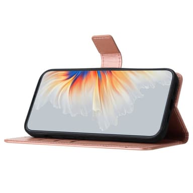 SKALO Xiaomi Redmi Note 13 Pro+ Mandala lompakkokotelo - Ruusukulta
