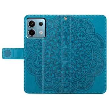 SKALO Xiaomi Redmi Note 13 Pro 5G Mandala lompakkokotelo - Sininen