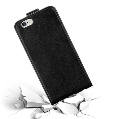 iPhone 6 / 6S Suojakuori Lompakkokotelo (Musta)