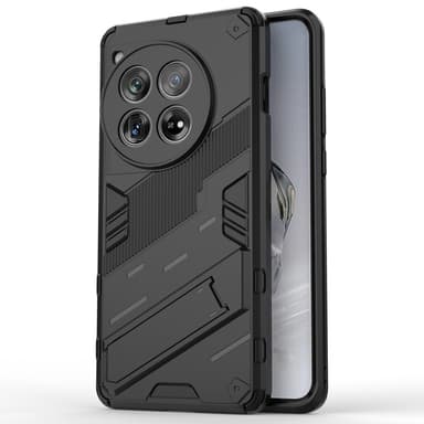 SKALO OnePlus 12 5G Hybrid BIBERCAS Suojakuori - Musta