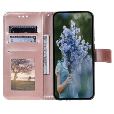 SKALO Samsung A25 5G Mandala lompakkokotelo - Ruusukulta