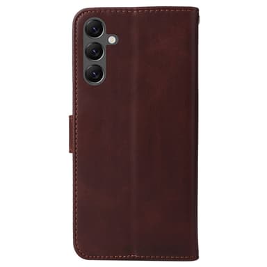 SKALO Samsung A25 5G PU-nahkainen Lompakkokotelo - Ruskea