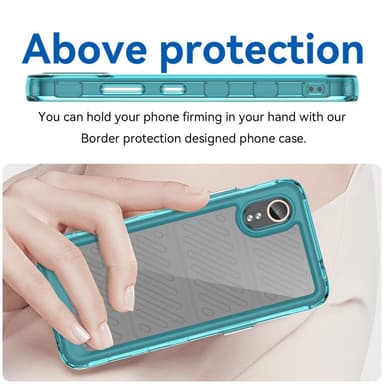 SKALO Samsung Xcover 7 Armor Hybrid Bumper Suojakuori - Turkoosi