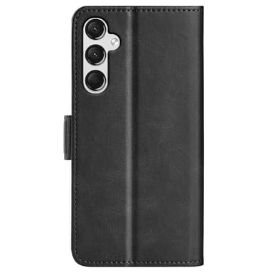 SKALO Samsung A25 5G Premium Wallet Lompakkokotelo - Musta