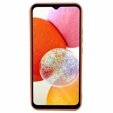 SKALO Samsung A15 4G Puffer Bumper TPU-suojakuori - Ruskea