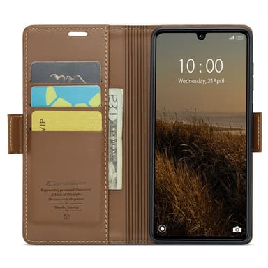 CaseMe Xiaomi Redmi 13C 4G Lompakkokotelo - Ruskea
