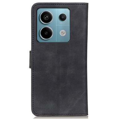 SKALO Xiaomi Redmi Note 13 Pro 5G KHAZNEH Lompakkokotelo PU-nahasta - Musta