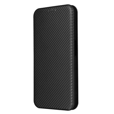 SKALO Samsung A25 5G Carbon Fiber Lompakkokotelo - Musta