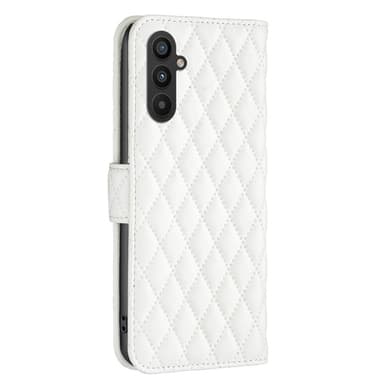 SKALO Samsung A25 5G BINFEN COLOR Tikattu Lompakko - Valkoinen