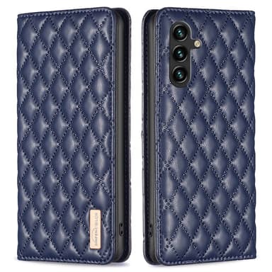 SKALO Samsung A15 4G BINFEN COLOR Iso Tikattu Lompakkokotelo - Sininen