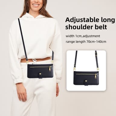 SKALO Xiaomi Redmi Note 13 5G Evelope Clutch 8-Lokeroa - Musta