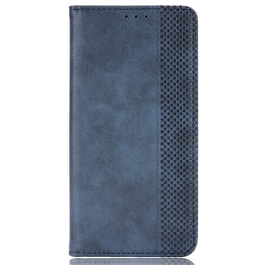 SKALO OnePlus 12R 5G Kohokuvioitu Premium lompakkokotelo - Sininen