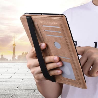 iPadille 10.2 (2021)/(2020)/(2019) Tavallinen PU-nahkainen tabletin kansi