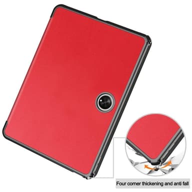 OnePlus Padille Tri-fold Stand Wake/Sleep Cover Tablet-kotelo - Punainen