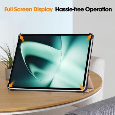 OnePlus Padille Kolminkertainen jalusta Wake/Sleep Cover -tablettikotelo - ruusukulta