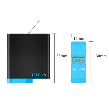 TELESIN GP-BTR-801 GoPro Hero 5/6/7/8 Akku 1220mAh