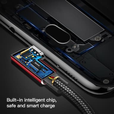 BASEUS MVP Kyynärpää 1.5A Micro-USB Data Sync -latauskaapeli 2m