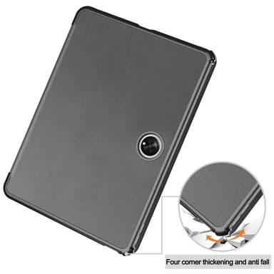 OnePlus Padille Tri-fold Stand Wake/Sleep Cover Tablet-kotelo - Harmaa
