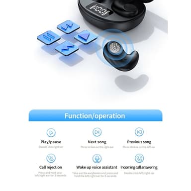 Korvassa nukkumaan Sleep Headphones Bluetooth -kuulokkeet - musta