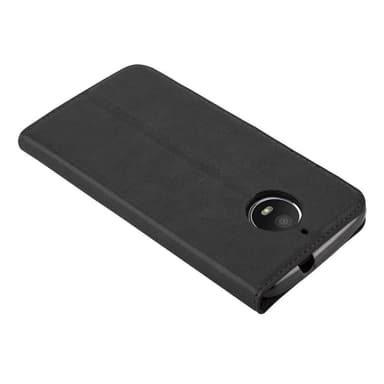 Motorola MOTO E4 PLUS Suojakuori Lompakkokotelo (Musta)