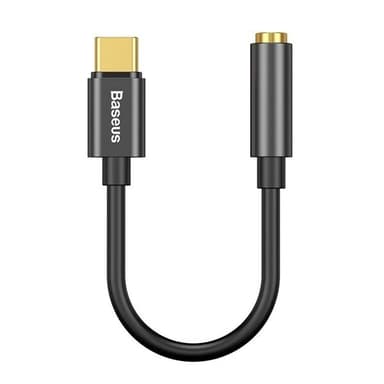 Baseus L54 USB-C - 3,5 mm Sovitin Musta