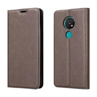 Nokia 7.2 Suojakuori Lompakkokotelo (Ruskea)