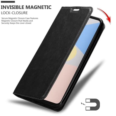 Google PIXEL 4A Suojakuori Lompakkokotelo (Musta)