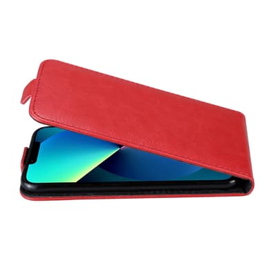 iPhone 13 MINI Suojakuori Lompakkokotelo (Punainen)
