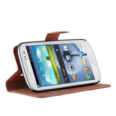 Samsung Galaxy S3 MINI Suojakuori Kotelo (Ruskea)