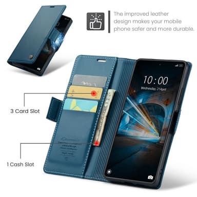 CASEME Retro Lompakkokotelo Xiaomi 14