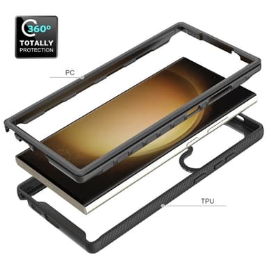 Samsung Galaxy S24 Ultra -kotelolle PC+TPU Iskunkestävä Puhelimen Takakuori