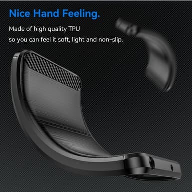 Samsung Galaxy S24+ Kotelon Puhelimen Kansi TPU Hiilikuiturakenne