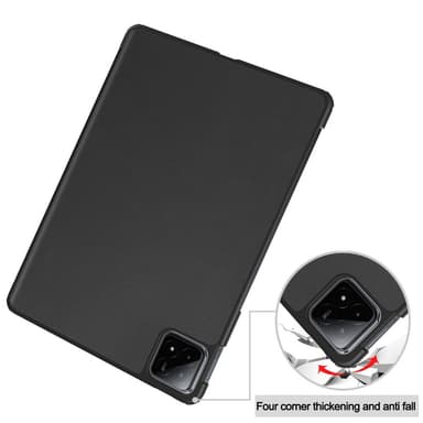 Xiaomi Pad 6s Pro 12.4"" Stand Slim Fit Peite Sleep/Wake - Musta
