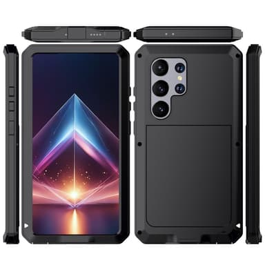 Samsung Galaxy S24 Ultra Case Armor suojakotelo Kuori + karkaistu lasi
