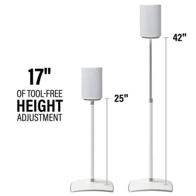 SANUS Floor Stand Adjustable for Sonos ERA 100 Single White