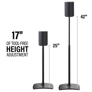 SANUS Floor Stand Adjustable for Sonos ERA 100 Single Black