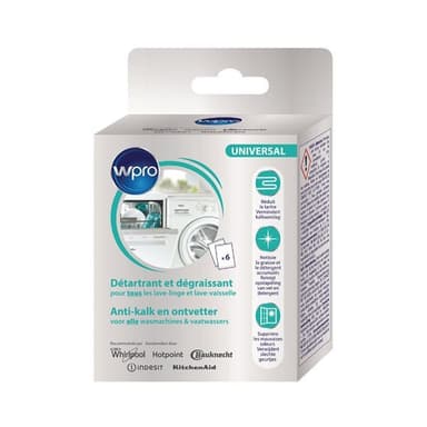 WPRO Kalkinpoistoaine Astianpesukoneelle/pesukoneelle 300 g