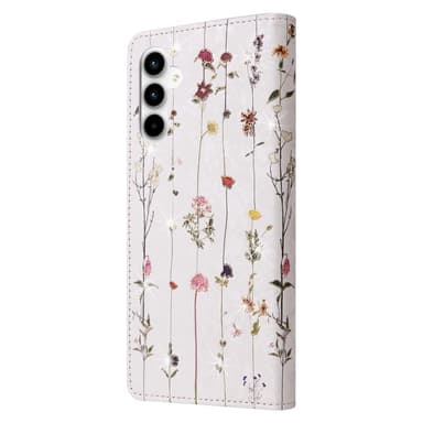 Samsung Galaxy A35 5G -nahkakotelo RFID-esto korttipaikoilla Puhelimen suojus - Butterfly Flower