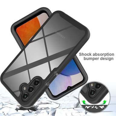 Samsung Galaxy A15 -kotelolle PC+TPU Iskunkestävä Puhelimen Takakuori