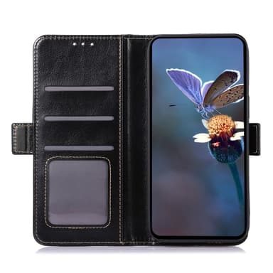 ABEEL Samsung Galaxy A55 5G -nahkamagneettikotelo Crazy Horse -tekstuurilla