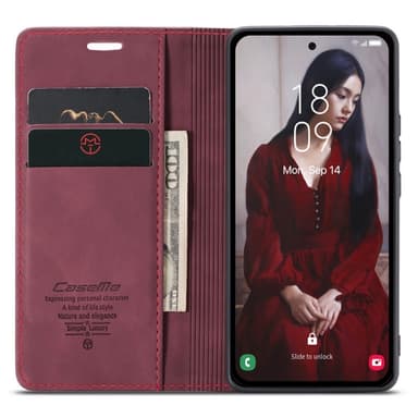 CASEME Retro Lompakkokotelo Samsung Galaxy A35