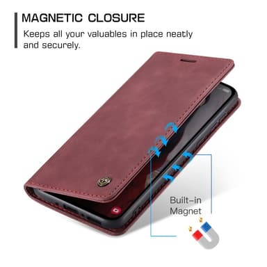 CASEME Retro Lompakkokotelo Samsung Galaxy A35