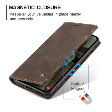 CASEME Retro Lompakkokotelo Samsung Galaxy A35